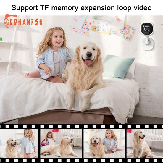 USB-камера Wi-Fi — ночное видение, обнаружение движения, расширение памяти, двусторонняя аудиосвязь, вращение на 360 градусов, защита конфиденциальности, управление через приложение