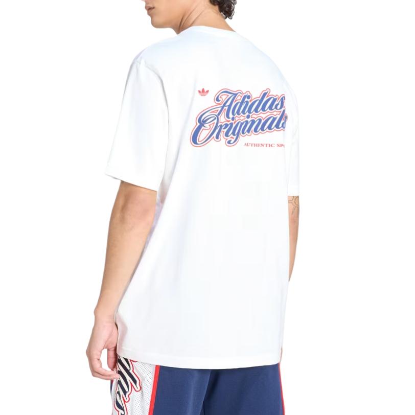 adidas Мужская футболка-свитшот с круглым вырезом Originals Summer League GFX Топы KE2248