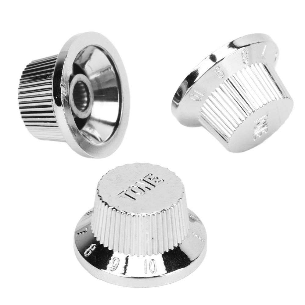 3PCS 2 Tone 1 Volume Guitar Control Knobs Plastic Volume Tone Knobs For Electric Guitar