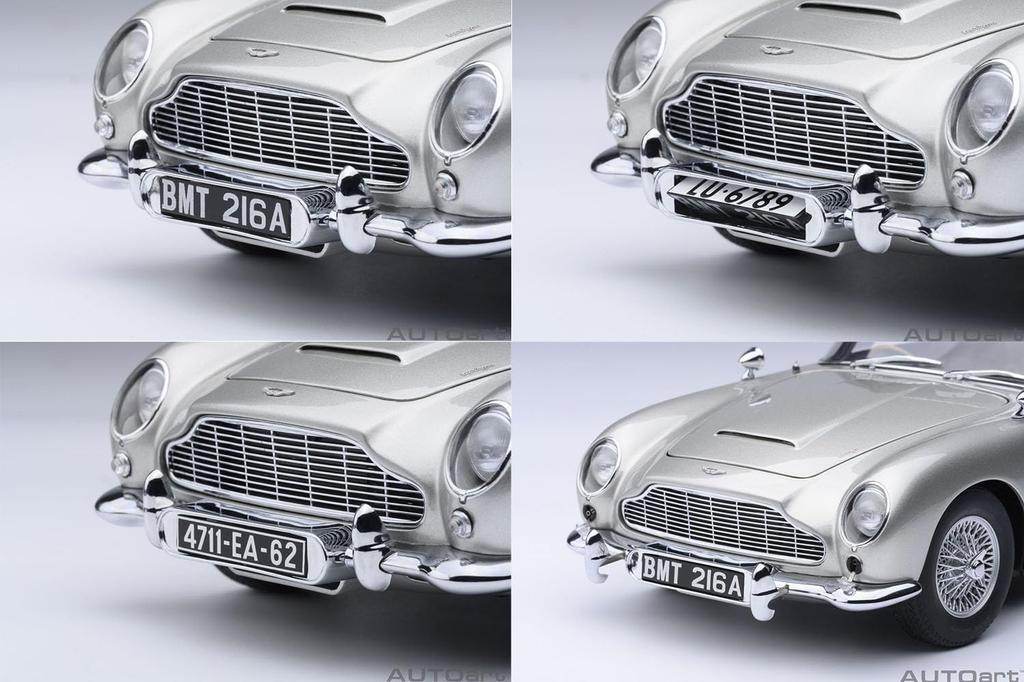 AUTOart Aston Martin DB5 Bond Car Complete Product 70296 1/18 "007/Goldfinger"