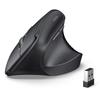 UGREEN Mouse Wireless Vertical Ergonomic Mouse 6 Buttons Prevent Mouse Arm Compatible with DPI OS Black 2.4G 1000/1600/2000/4000 Windows/Mac Etc.