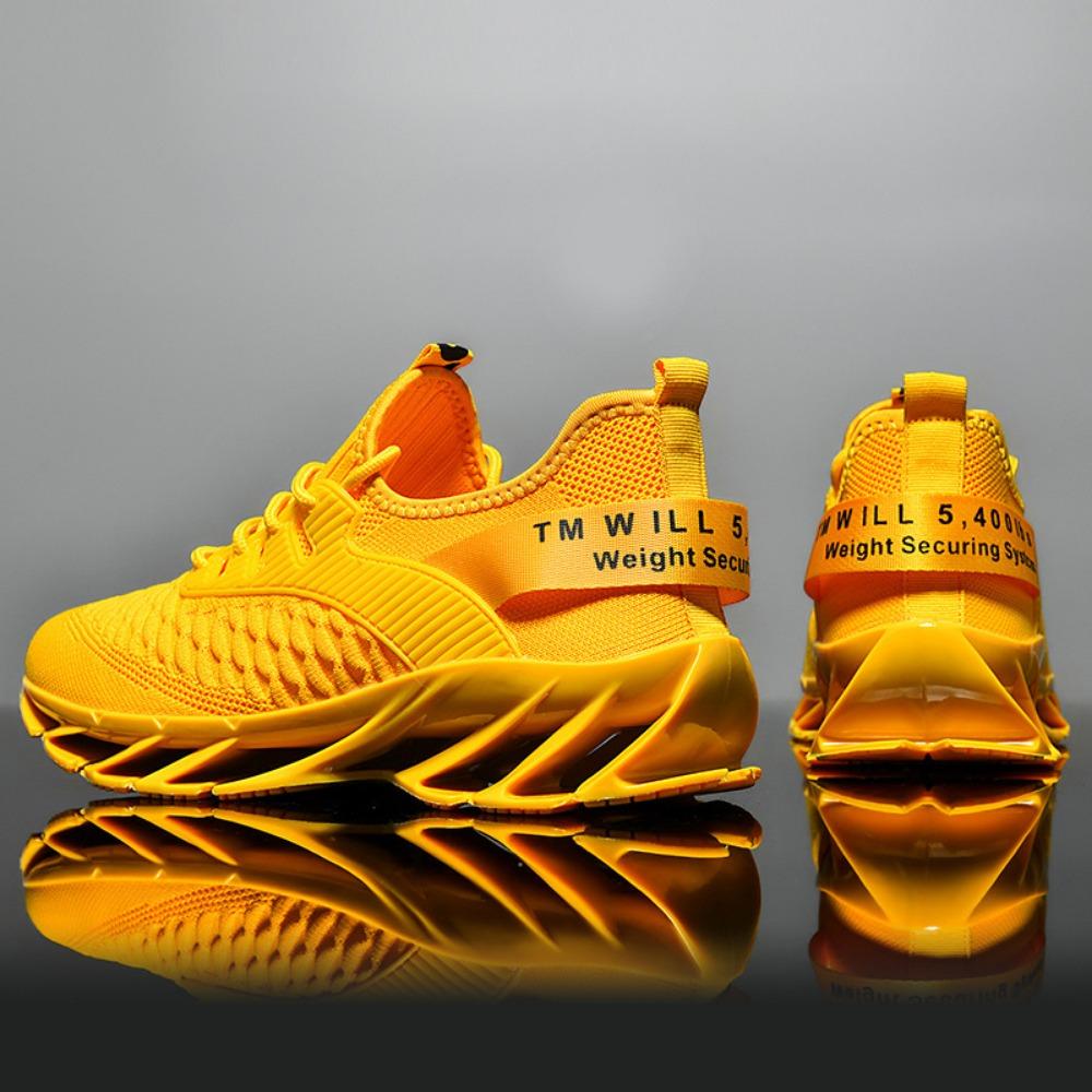 Мужские тренировочные кроссовки Дышащая сетка Модные спортивные кроссовки для бега Подошва 'Рыбья чешуя'