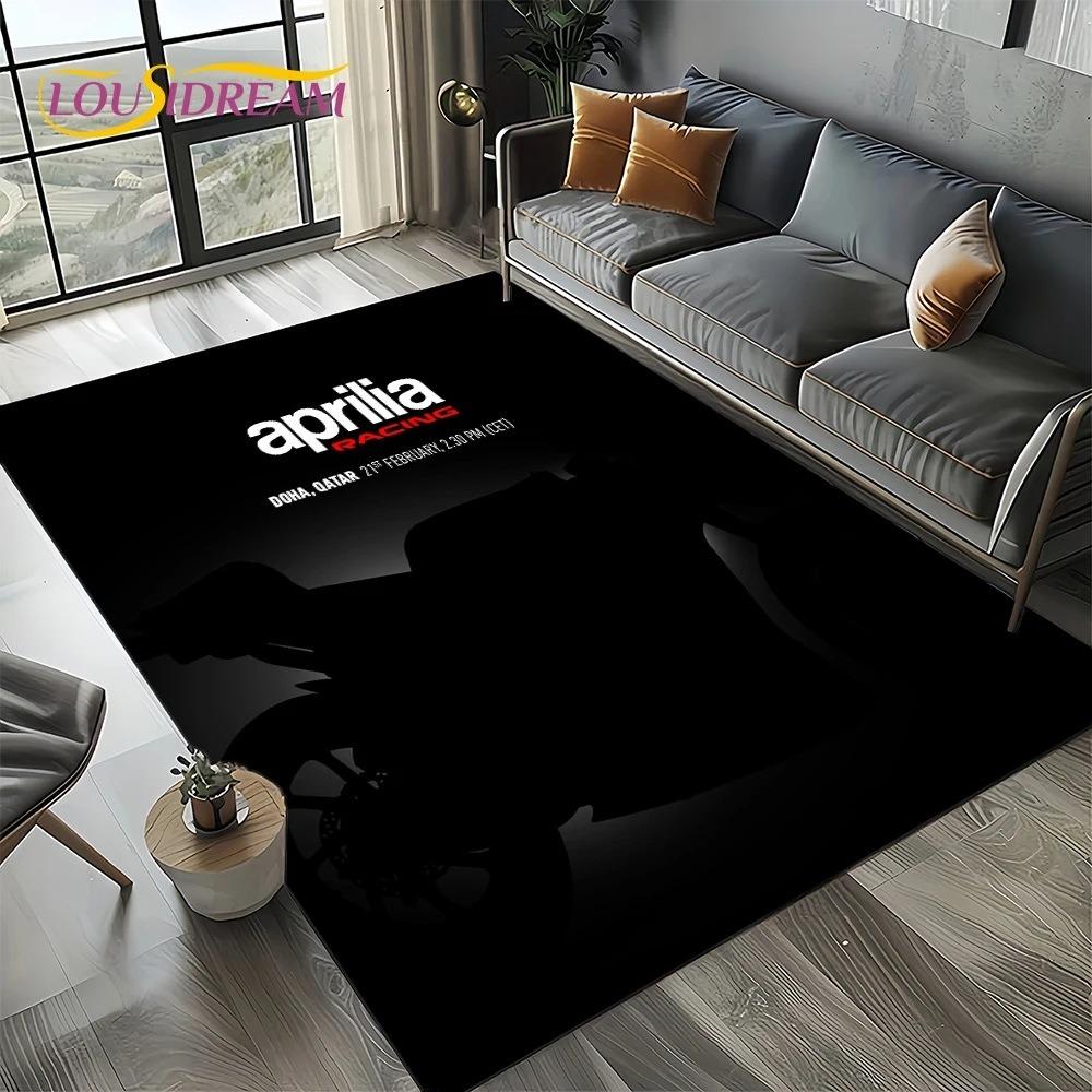 Aprilia Racing Car Logo Большой Ковер Коврик для Дома Гостиной Спальни Дивана Прихожей Декор Ковер для Детской Зоны Нескользящий Коврик для Пола