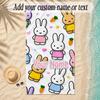 Beach TowelMiffy Custom Name Text Personalized Soft Towel for Beach Pool Indoor Home Decor Gift