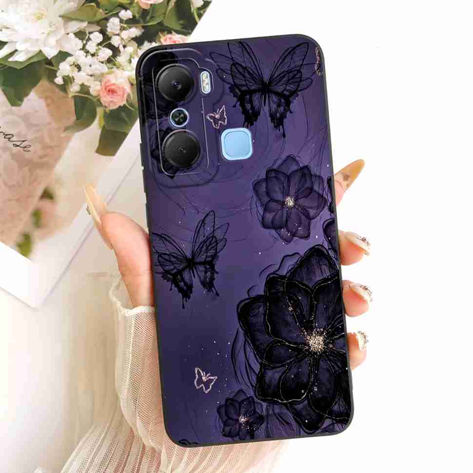 Чехол для Infinix Hot 12 Pro X668C Силиконовая задняя крышка Полная защита Для Infinix Hot 12Pro 6.6" Популярные узоры Корпус телефона
