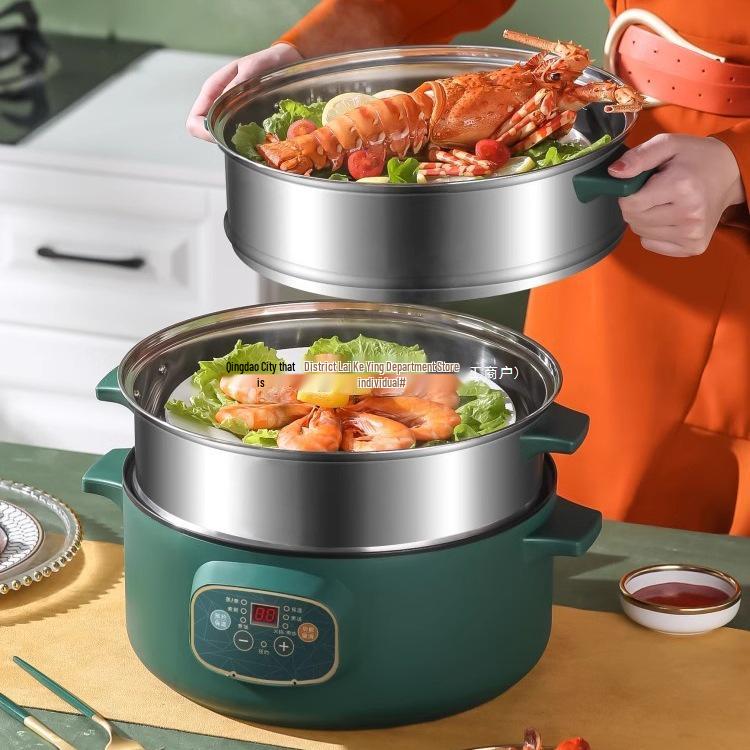 Интеллектуальная многоуровневая электрическая пароварка: Большая емкость, трехслойный, для многофункционального домашнего использования