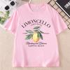 Limoncello Tee Unisex Ladies Lemon Graphic T Shirts Casual Round Neck Printed Italian Summer Tee Shirts Italy Vacation TShirt