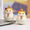 Пухлый кот, качающаяся кукла, мультяшный кот, украшения для автомобиля, кошачья смола, украшение, настольное украшение