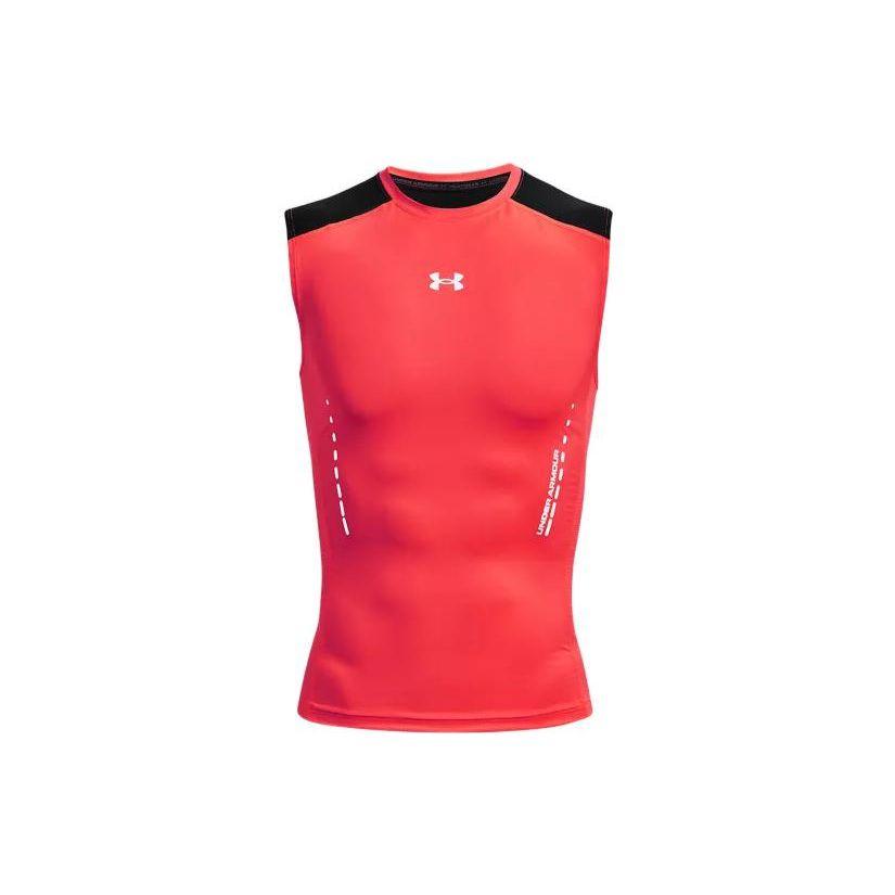 Under Armour Тренировочные спортивные компрессионные майки мужские топы Beta-Red 1370656-628