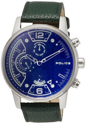 Полицейские часы LANSHU PEWJF2203307 зеленые [Police] мужские