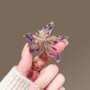 Personality Exquisite French Style Iris Flower Brooches For Women Clothing Coat Jewelry Accessories