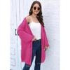 Women's Autumn and Winter Woven Loose Casual Coat Sweater