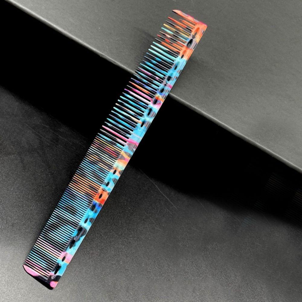 DIY Plastic Hair Cutting Comb Colored Professional Pro Hairdressing Combs Hard Durable Fine Cutting Comb Salon