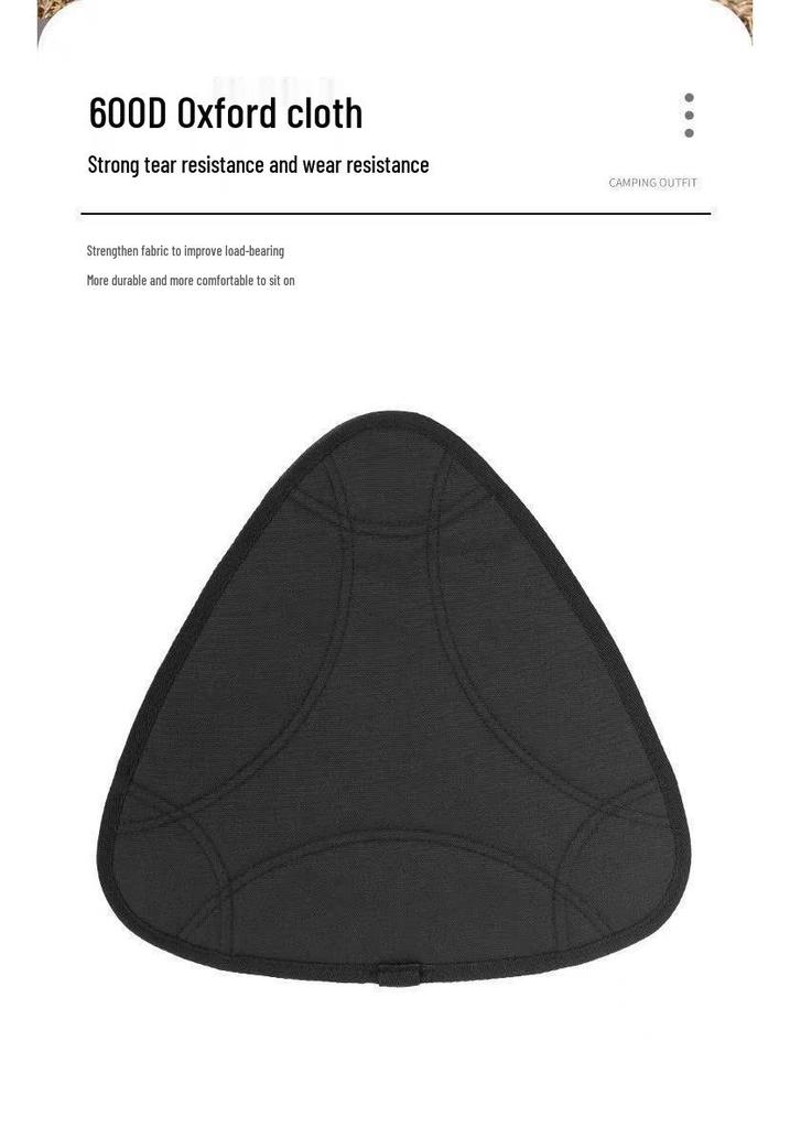 360° Rotating Folding Tripod Stool - Portable, Durable, and Compact for Hiking, Camping, and Fishing.