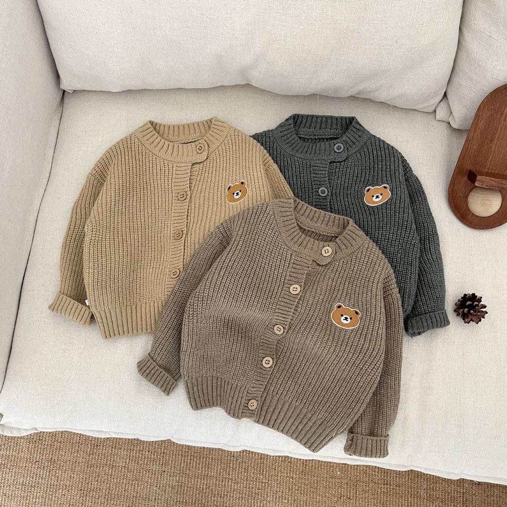 Children'S Clothing Boys Knitted Cardigan Spring New Handsome Baby Loose Sweater Jacket