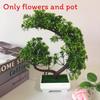 Flowers Simulated Chrysanthemum Green Plants Bonsai Decoration Desktop