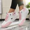 Женские высокие кроссовки Весенне-осенняя мода Дышащие Повседневные Лоферы Противоскользящая Мягкая Подошва Комфорт Универсальные Ботинки для Пары