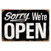 Винтажная настенная табличка Open/Closed, ретро табличка из металла для бара, Заходите, Добро пожаловать, настенный декор, для бара, клуба, плакат для мужской пещеры, WY279