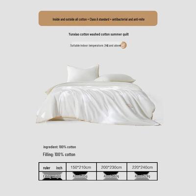 Mercury Home Textiles Хлопковое Стирающееся Летнее Одеяло