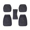 Anti- Dirty Car Interior Floor Mat Front Rear Seat Carpet Floor Mats Set Non-Skid Black Rubber Universal Heavy Duty 5pcs