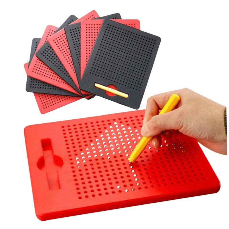 Magnet Ball Drawing Board Kids Magnet Tablet Sketch Pad With Magnetic Stylus Montessori Education Travel Activities Magnet Toy