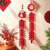 Non-woven Fabric Chinese New Year Decoration Good Luck Happiness Chinese Elements Spring Festival Decoration Red