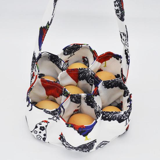 Корзина для сбора яиц, 7 карманов, сверхпрочная холщовая сумка для хранения курицы, утки, гуся, куриных яиц, сумка для сбора яиц