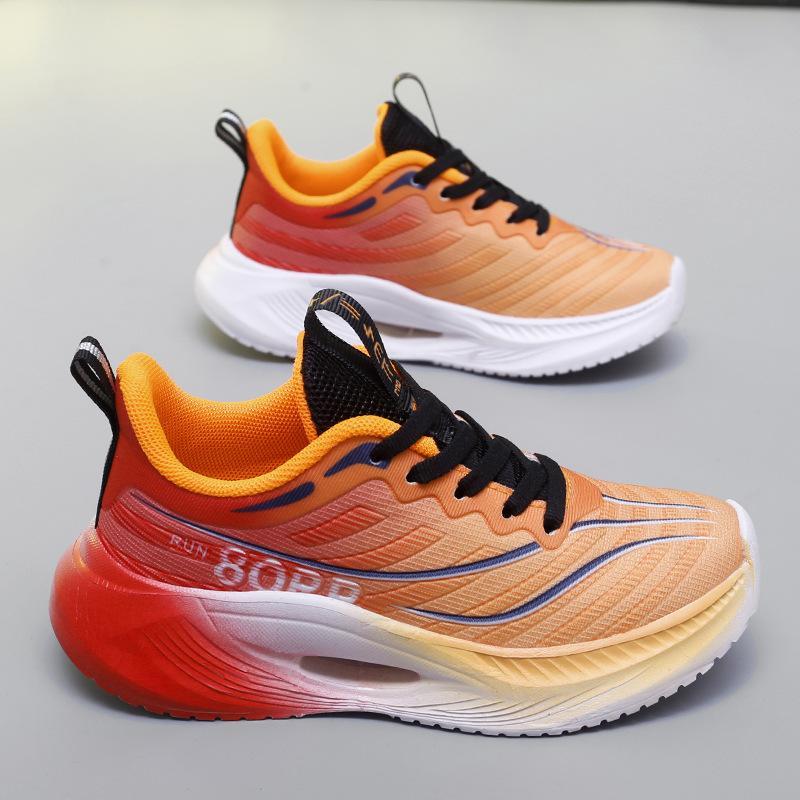 Новые кроссовки для бега для пап мужские на все четыре сезона детские студенческие молодежные гоночные карбоновая подошва сверхлегкие амортизирующие спортивные кроссовки для бега женские