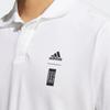 adidas Мужские рубашки-поло Белый воротник-поло Умеренный прямой крой HM2955