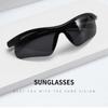 Outdoor Sports Sunglasses Women Men Semi Rimless Sun Glasses 2024 One Piece Windproof Eyeglasses