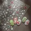 1Pcs Bronzing Christmas Snowflakes Nail Art Sticker Cute Cartoon Christmas Tree Santa Claus Manicure Decal Diy Nail Art Decor