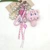 Bag Hanging Cat Plush Keychain Soft Cat Mobile Phone Chain Cartoon Cat Doll Pendant  Bag Decoration