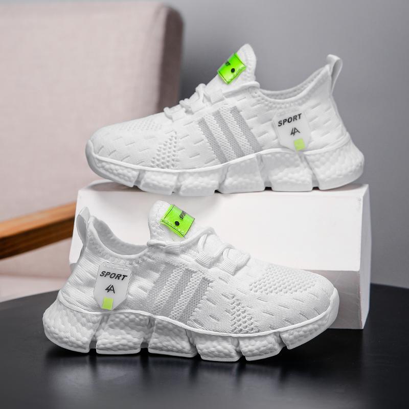 28-39 Детские Большие Размеры Легкие Простые Стильные Дышащие Сетчатые Повседневные Спортивные Кроссовки Кроссовки