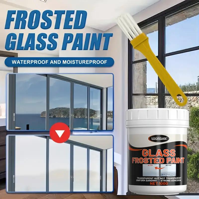 100г Матовая оконная пленка - Декор для окон для конфиденциальности, Неадгезивная поверхность, Легкое нанесение кистью, Полупрозрачный эффект