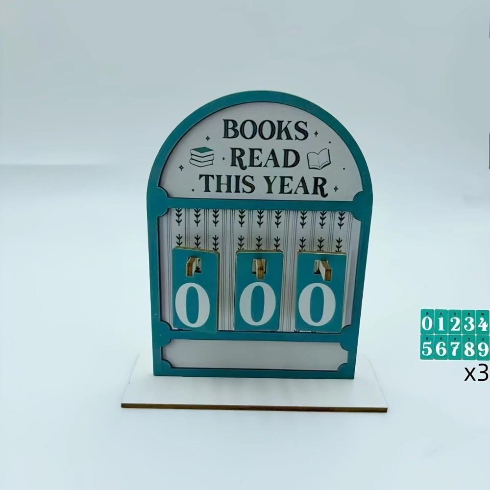Кот Книги Отслеживание Прочитанного Книги Прочитанные В Этом Году Счетчик На Этот Год Отслеживание Чтения Вывеска Дизайн Для Любителей Книг Деревянный Материал