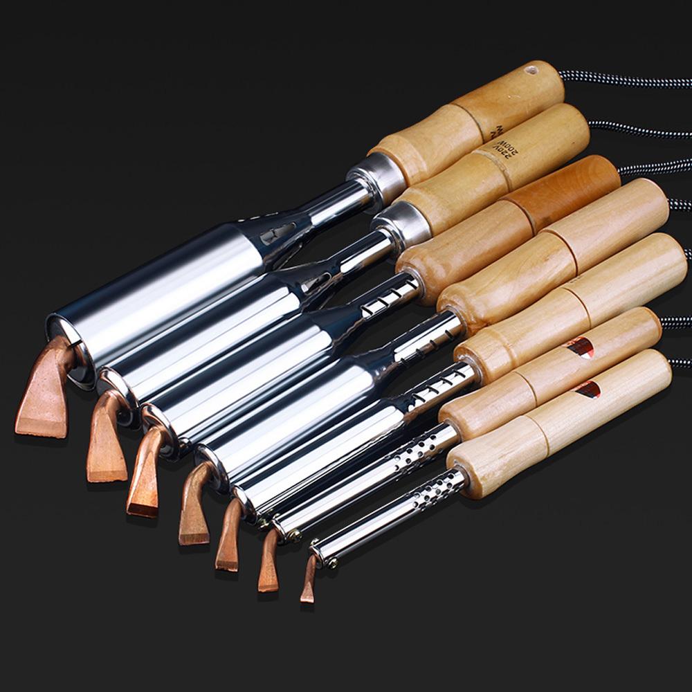 75 Вт-300 Вт медный наконечник, электрический утюг с внешним нагревом, деревянная ручка, мощный бытовой паяльный набор для электронного обслуживания, оловянный припой