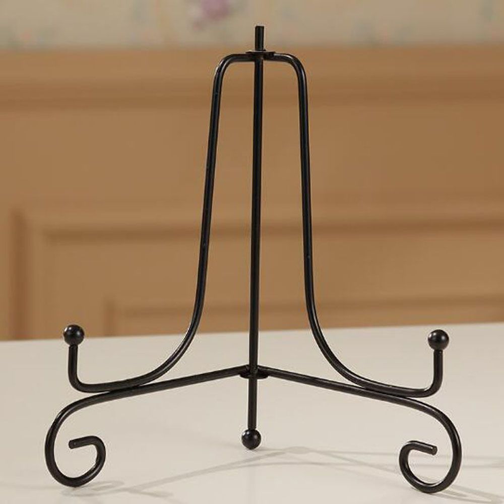 Book Photo for Home Bowl Plate Display Stand Picture Frame Holder Iron Easel Display Stand
