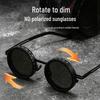 2025 Men's Polarized Sunglasses with Adjustable Light-Dimming Hinges, Screwless Design, and Custom Fit