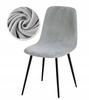 Scandinavian Chair Cover, Light Gray Velvet