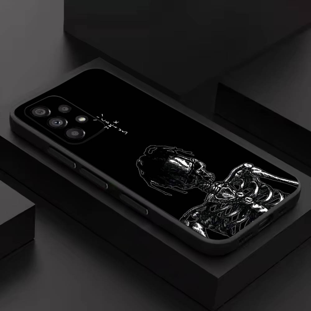 Cactuss J-Jack T-Travis Scott Для Samsung S 26,25,24,23,22,30,21,10,9,Ultra,Plus,Lite,FE,4,5G Чехол для телефона Черный Мягкий Чехол