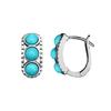 Vintage Non Tarnish Womens 925 Silver Earring Natural Raw Mineral Turquoise Earring For Women
