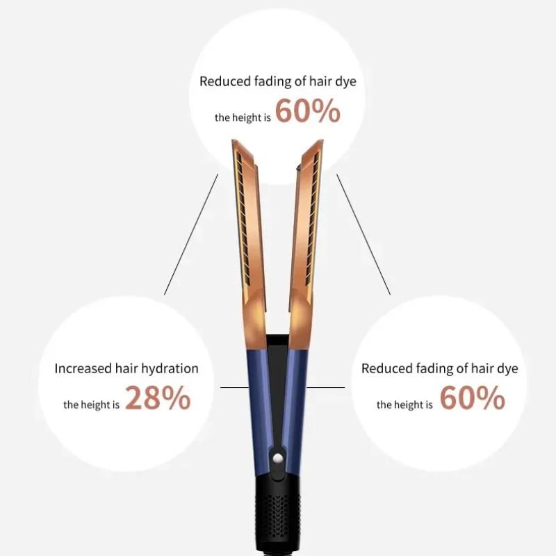 2 В 1 Профессиональный выпрямитель для волос и фен Ручной Быстрый нагрев Утюжок для волос с отрицательными ионами Инструмент для долговечной укладки