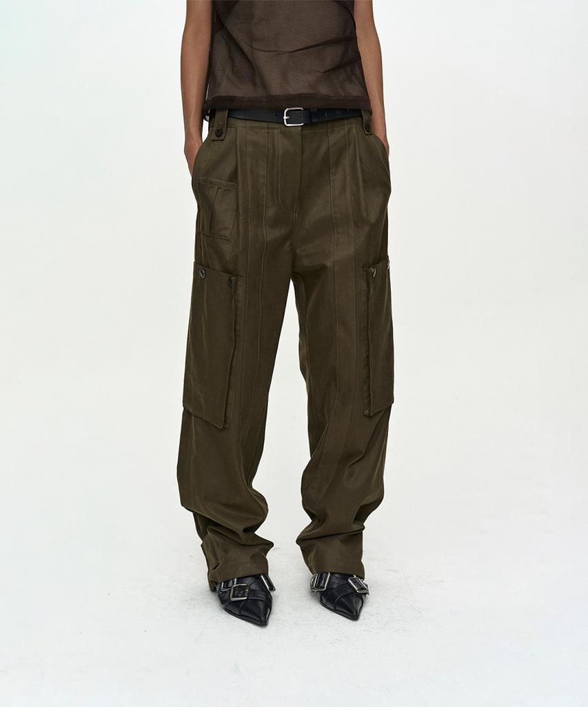ADSB ANDERSSON BELL Utility Cargo Pants Apa895W(Khaki)