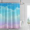 Modern Art Graffiti Shower Curtain Suit Waterproof Curtain 12 Hook Nordic Style Bathroom Bathtub Dual-Use Shower Curtain