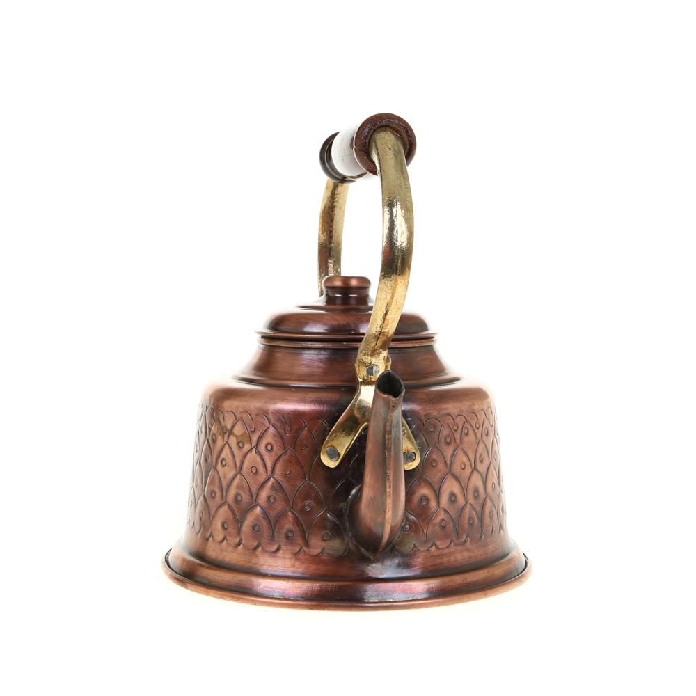 Медный чайник, Медный чайник ручной работы, кованый чайник из чистой меди, Чайный сервиз ручной работы из чистой меди, Медный горшок для отеля, 1300 мл