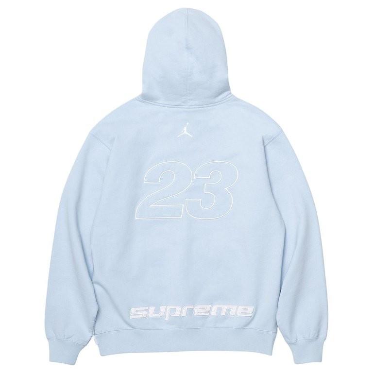 Худи Supreme x Jordan Светло-голубое
