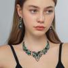Wedding accessory set, women's earring necklace set, bride's jewelry set, luxurious and high-end accessories