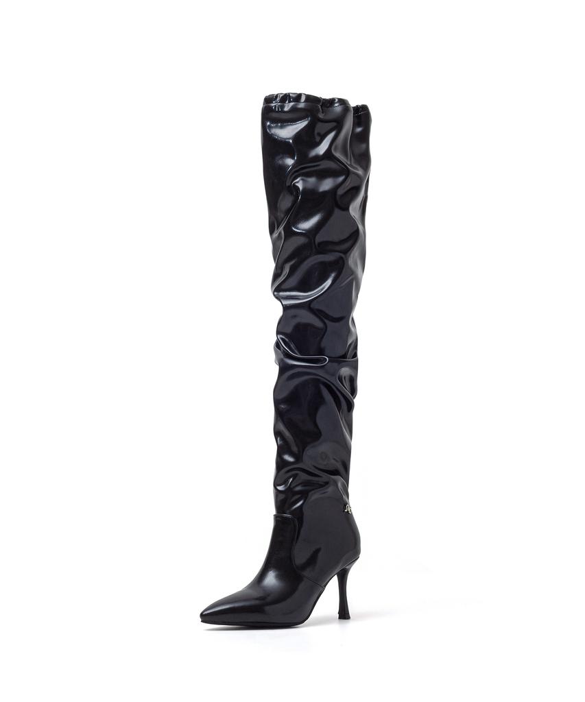 Ssimeez Slouch String Boots Heel (Black)