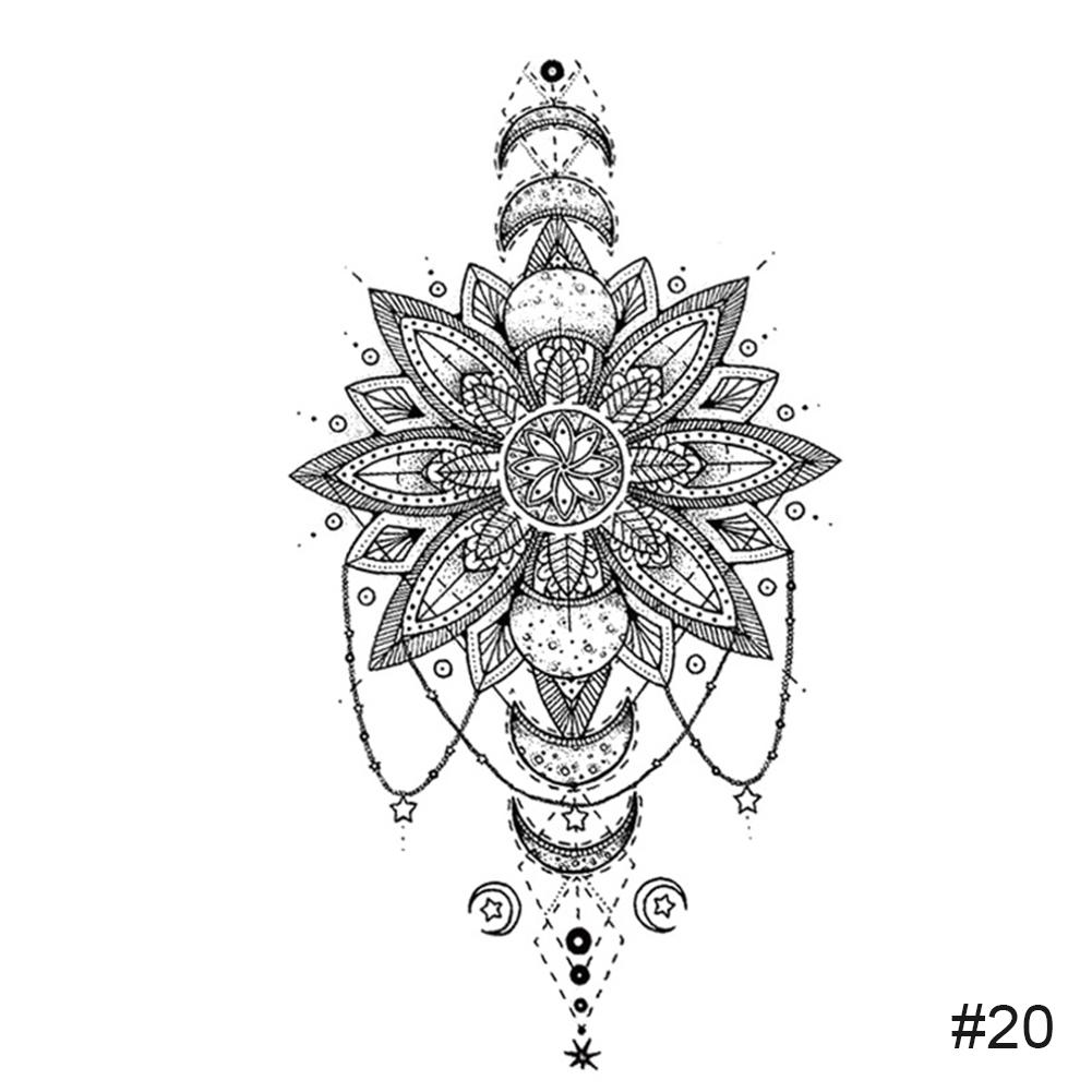 Маленькие свежие черные татуировки наклейки водонепроницаемые долговечные татуировки наклейки боди-арт татуировки для женщин мужчин