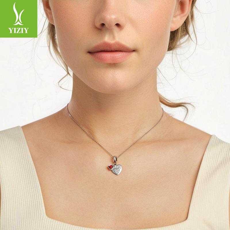 Mother'S Day Double Love Brand Pendant Retro Beaded Diy Bracelet Accessories S925 Sterling Silver Jewelry